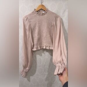 Elegant Blush Pink Women's Top